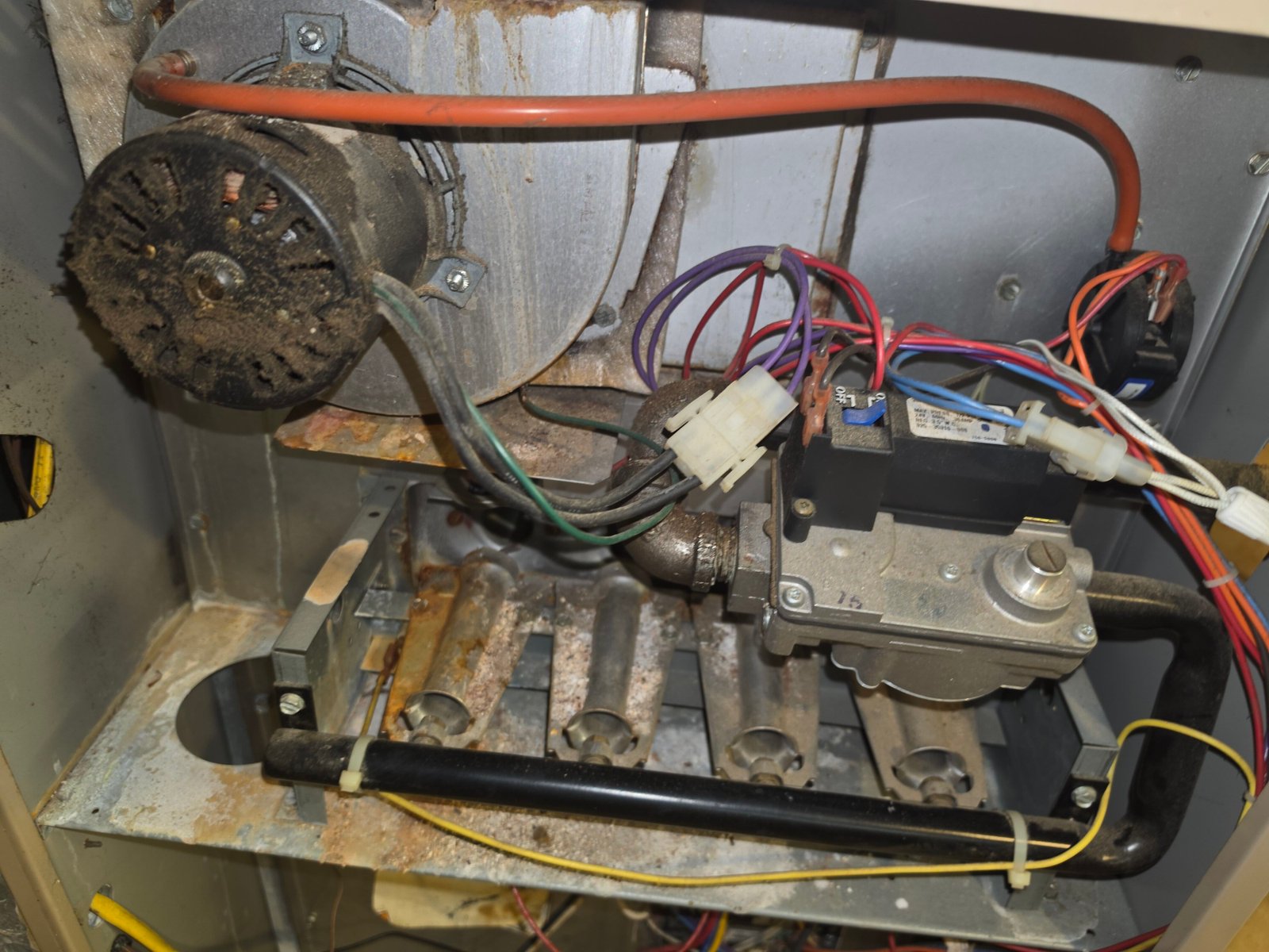 Gas Furnace Burner Assembly — Service